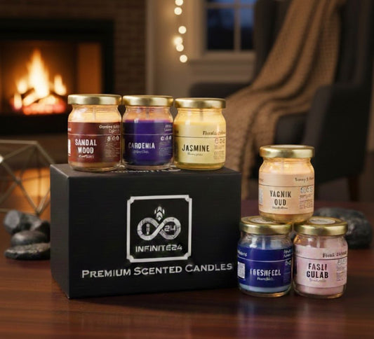 Scented Candles Pack Of 6